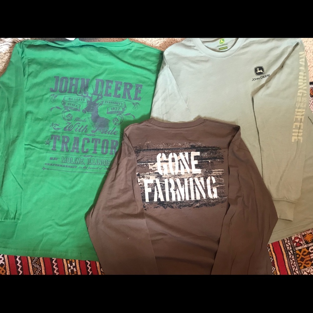 **15 NEW John Deere Shirts!!! Men’s size L